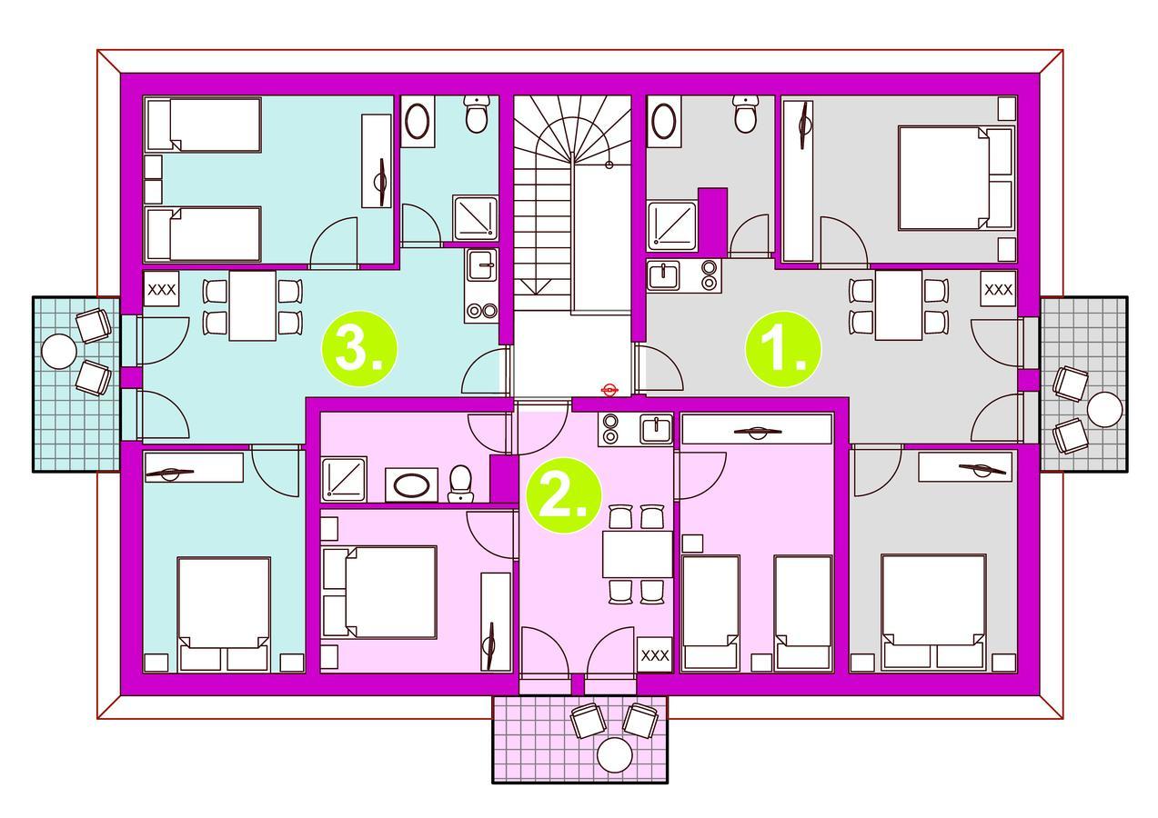 Albizia Apartments Balatonfured Bagian luar foto